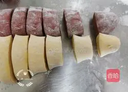 Illustration of how to make red marble sweet steamed buns 7