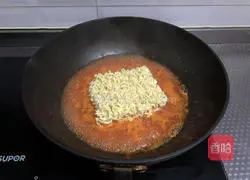 Tomato thick noodle soup Illustration of how to do it 8