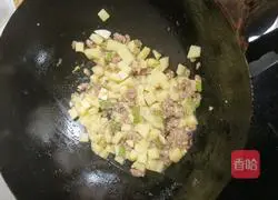 Illustration of making fried noodles 4