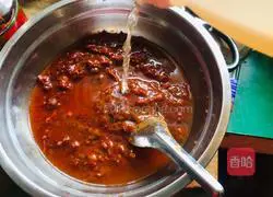 Illustration of how to make spinach and mushroom fried noodles 5