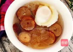 Illustration of how to make blood-tonifying egg custard 8