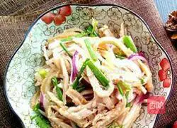 Illustration of how to make cold shredded tripe 7