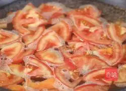 Illustration of how to make tomato and egg soup 1