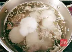 Illustration of how to make white radish, seaweed and goose soup 10