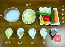 Illustration of Korean Konjac Chicken Shredded Salad 1