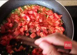 Illustration of how to make cold noodles with eggs and tomatoes 8