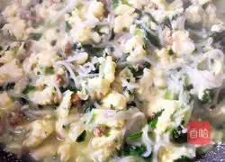 Chicken liver, spinach and egg noodles Practice illustration 7