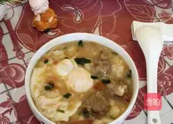 Illustration of how to make tomato and egg pimple soup 15