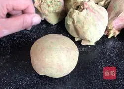 Watercolor pattern steamed buns Practice illustration 5