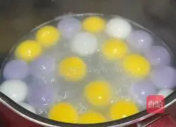 Tangyuan milk Illustration of how to make coffee 4