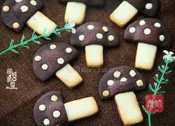 Super cute snack~ Illustration of how to make small mushroom biscuits 7