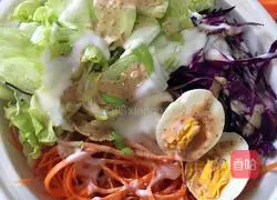 Illustration of how to make mustard vegetable salad 1