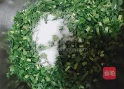 Illustration of home-style leek and egg wontons 2