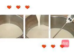 Illustration of how to make black tea milk cap 1