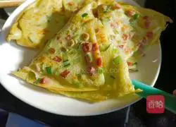 Ham and Egg Soft Pancake - Magical Flour Recipe Illustration 6