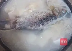 Illustration of how to make crucian carp tofu soup 4