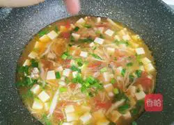 Illustration of how to make double mushroom tofu soup 20