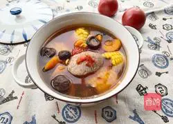 Illustration of how to make tomato, corn and hoof soup 11