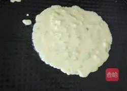 Illustration of how to make chive egg pancake 8