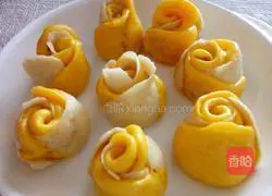 Illustration of how to make gold and silver steamed buns 8