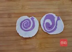 Illustration of how to make purple potato whirlwind sweet potato buns 9