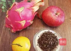 Illustration of how to make fruit black tea 1