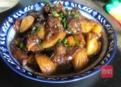 Illustration of how to cook duck meat with potatoes 11