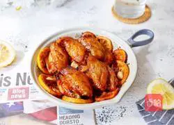 Lemon garlic chicken wings Practice illustration 12