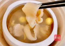 Illustration of how to make fish maw, dendrobium and double ginseng soup 8