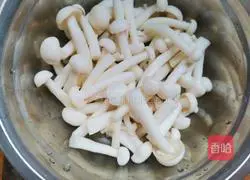 White Jade Mushroom Illustration of how to make tofu soup 3