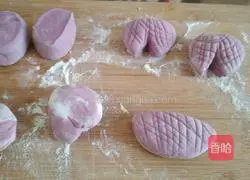 Illustration of how to make purple sweet potato buns 6