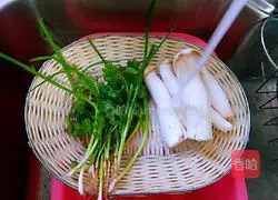 Illustration of how to make cold king oyster mushroom#Fat-reduced vegetable#1