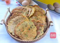 Egg and scallion pancakes Practice illustration 6