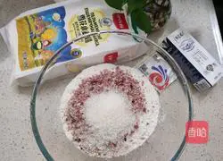 Illustration of how to make red bean and oatmeal steamed buns 1