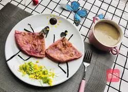 Purple Sweet Potato Thousand Layer Cake Recipe Illustration 1