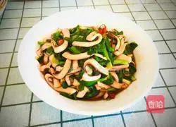 Illustration of how to make shredded squid and fried leeks 12