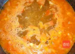 Illustration of how to make tomato egg noodles 8