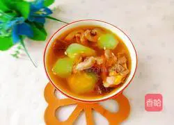 Illustration of how to make melon and mushroom chicken soup 17