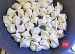 Fry Illustration of making dumplings 2