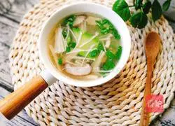 Cucumber and Enoki Mushroom Soup Recipe Illustration 13