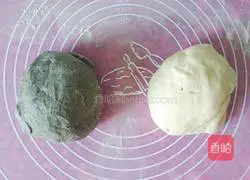 Illustration of how to make black sesame butterfly steamed buns 7