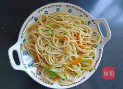 Illustration of how to make cold vegetable pasta 14