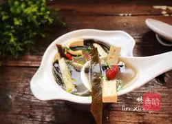 Illustration of how to make kelp and dried bean soup 16