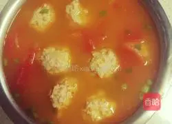 Illustration of how to make tomato and meatball soup 6