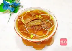 Bigfoot Bean Sprouts Beef Illustration of how to make tendon soup 18