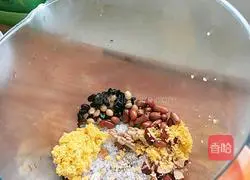 Illustration of how to make grain and bean paste 5