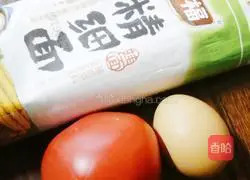 Illustration of how to make tomato and egg nutritious noodles 1