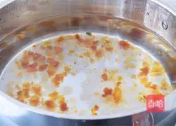 Peach gum soap Illustration of how to make Jiaonizuocai Purple Sweet Potato Soup 4