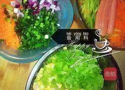 Illustration of how to make potato pancakes and purple potato rolls 1