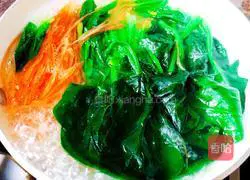 Illustration of how to make cold spinach vermicelli 8